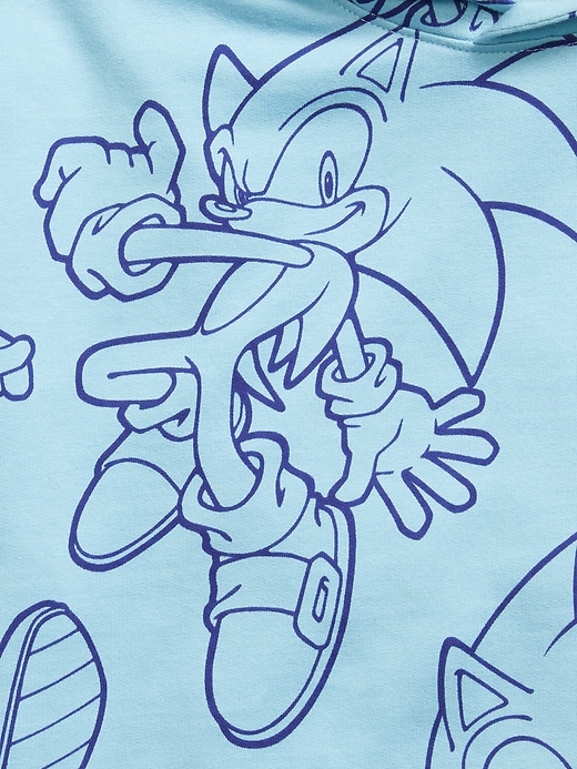 Image number 3 showing, Sonic The Hedgehog™ Oversized Gender-Neutral Graphic Hoodie for Kids