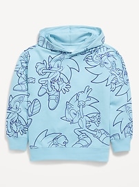 Image number 2 showing, Sonic The Hedgehog™ Oversized Gender-Neutral Graphic Hoodie for Kids