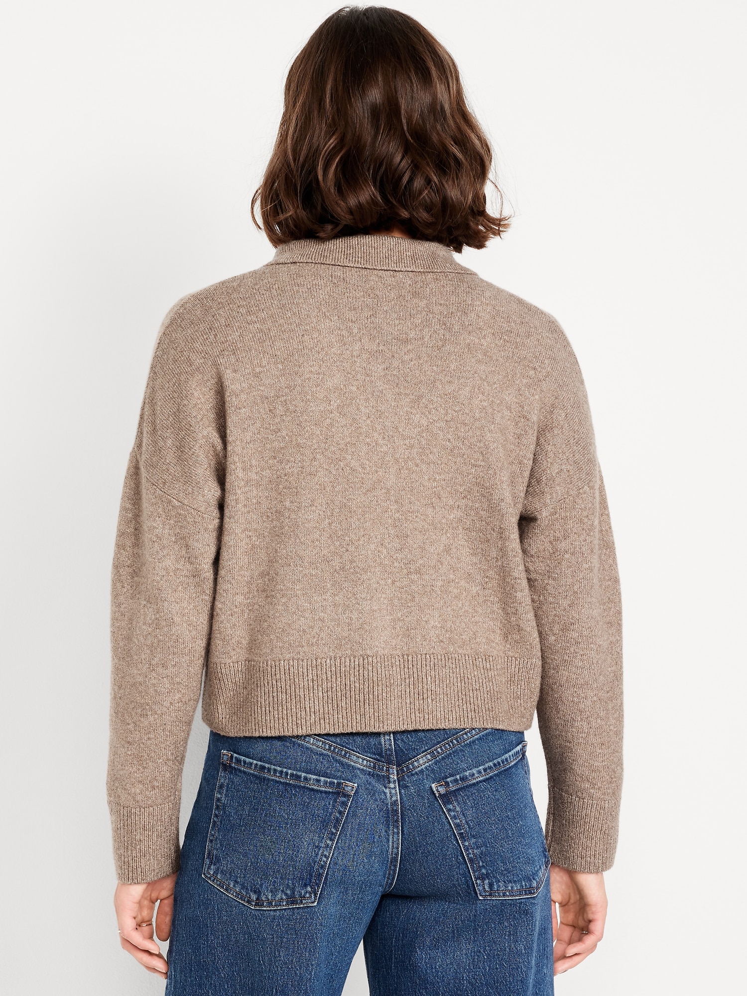 SoSoft Cropped Polo Sweater