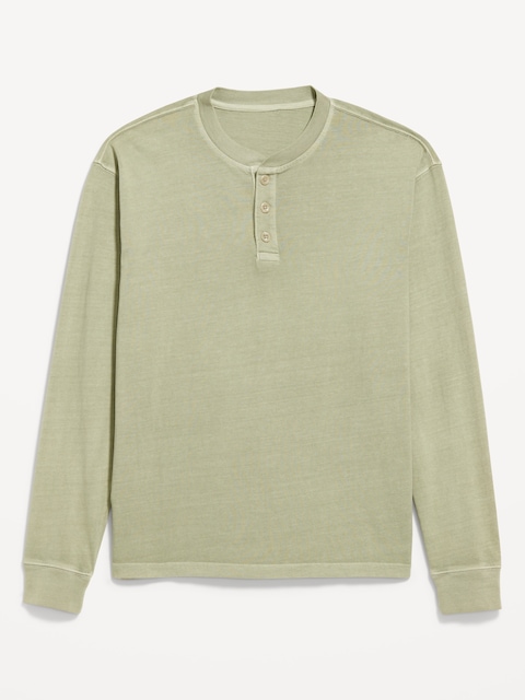 Heavyweight Henley T-Shirt - Sand Dollar