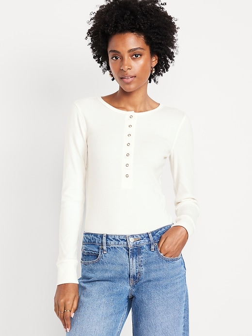 Image number 1 showing, Cozy Snug Crew-Neck Henley