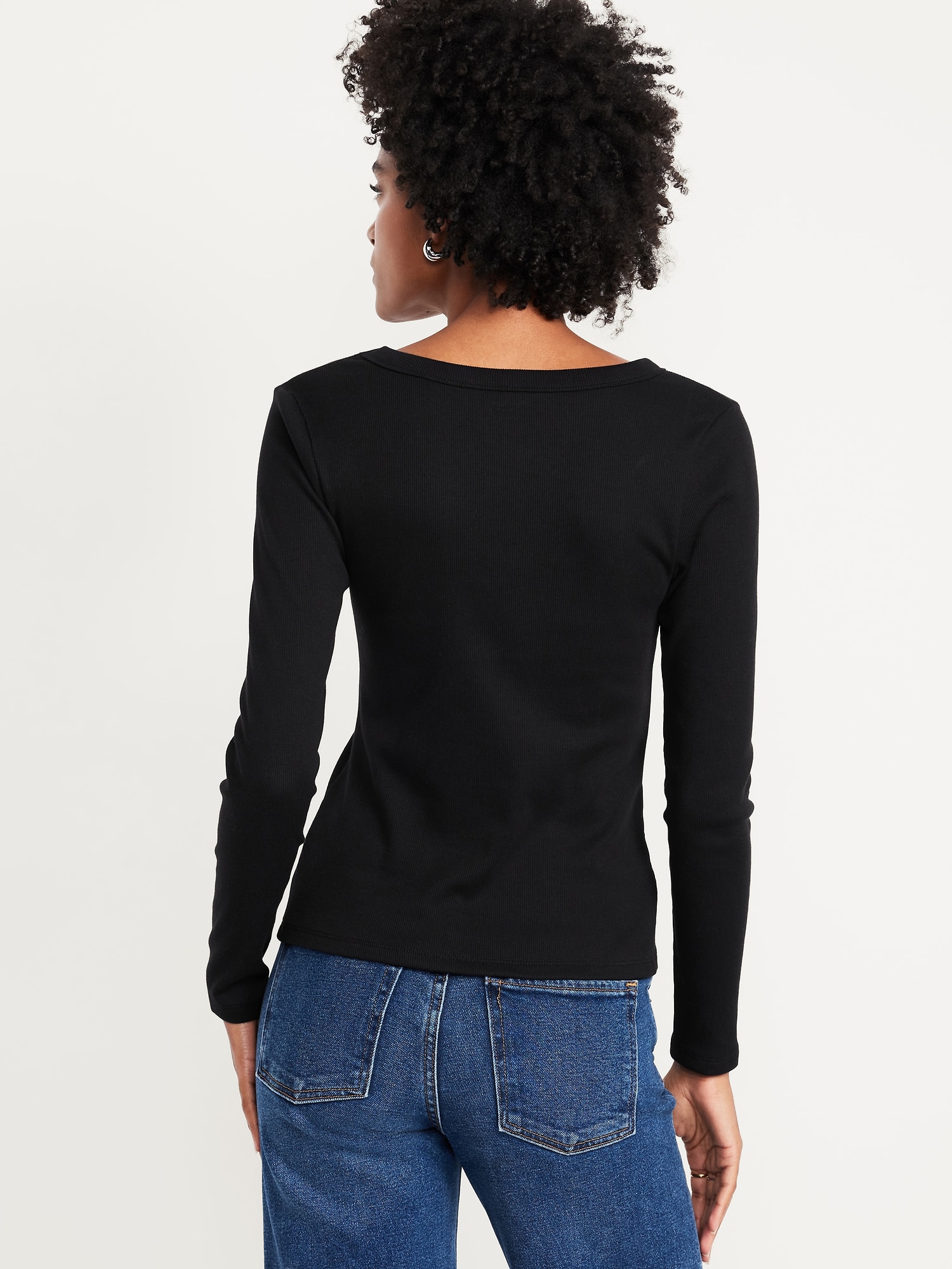 Cozy Snug Long-Sleeve V-Neck T-Shirt