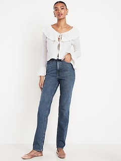 Extra High-Waisted Straight Jeans