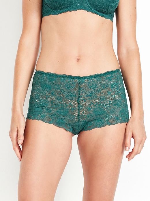Image number 1 showing, Lace Boyshort Underwear