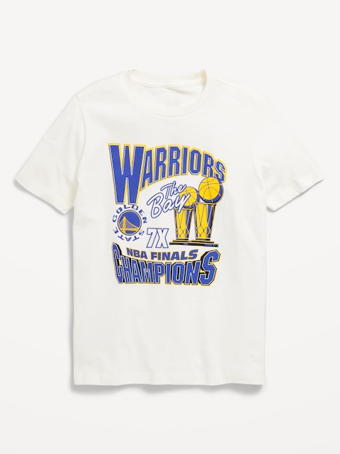 NBA© Golden State Warriors© Gender-Neutral Graphic T-Shirt for Kids - Sea Salt