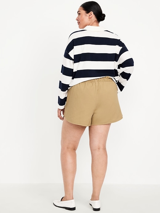 Image number 7 showing, Mid-Rise Twill Volume Shorts