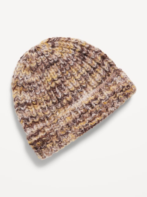 Space-Dye Knit Beanie for Toddler Boys - Tan
