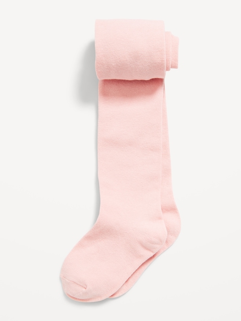 Soft-Knit Solid Tights for Toddler Girls