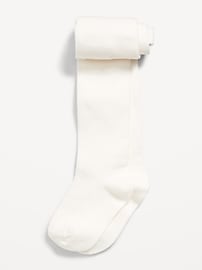 Image number 1 showing, Soft-Knit Solid Tights for Toddler Girls