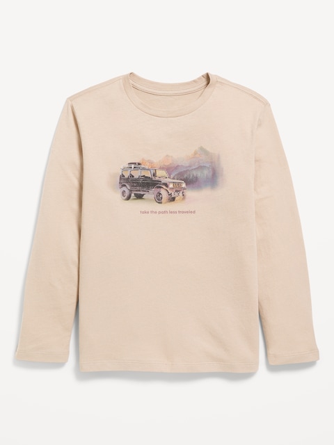 Long-Sleeve Graphic T-Shirt for Boys - Wish Bone