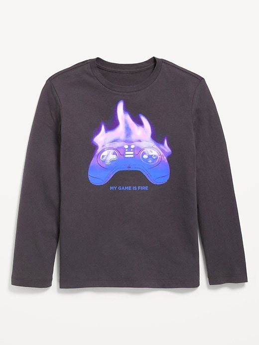 Image number 1 showing, Long-Sleeve Graphic T-Shirt for Boys