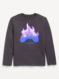 Image number 1 showing, Long-Sleeve Graphic T-Shirt for Boys