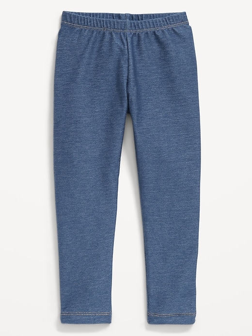 Image number 1 showing, Faux-Jean Leggings for Toddler Girls