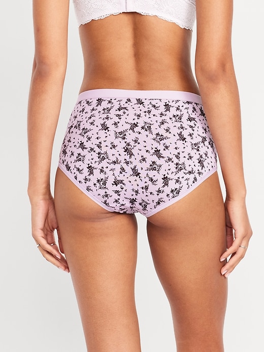Image number 2 showing, High-Waisted Everyday Brief Cotton Underwear