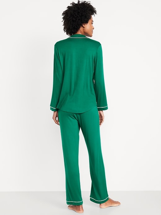 Image number 2 showing, Sunday Sleep Knit Jersey Pant Set