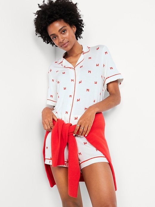 Image number 3 showing, Sunday Sleep Knit Jersey Short Set