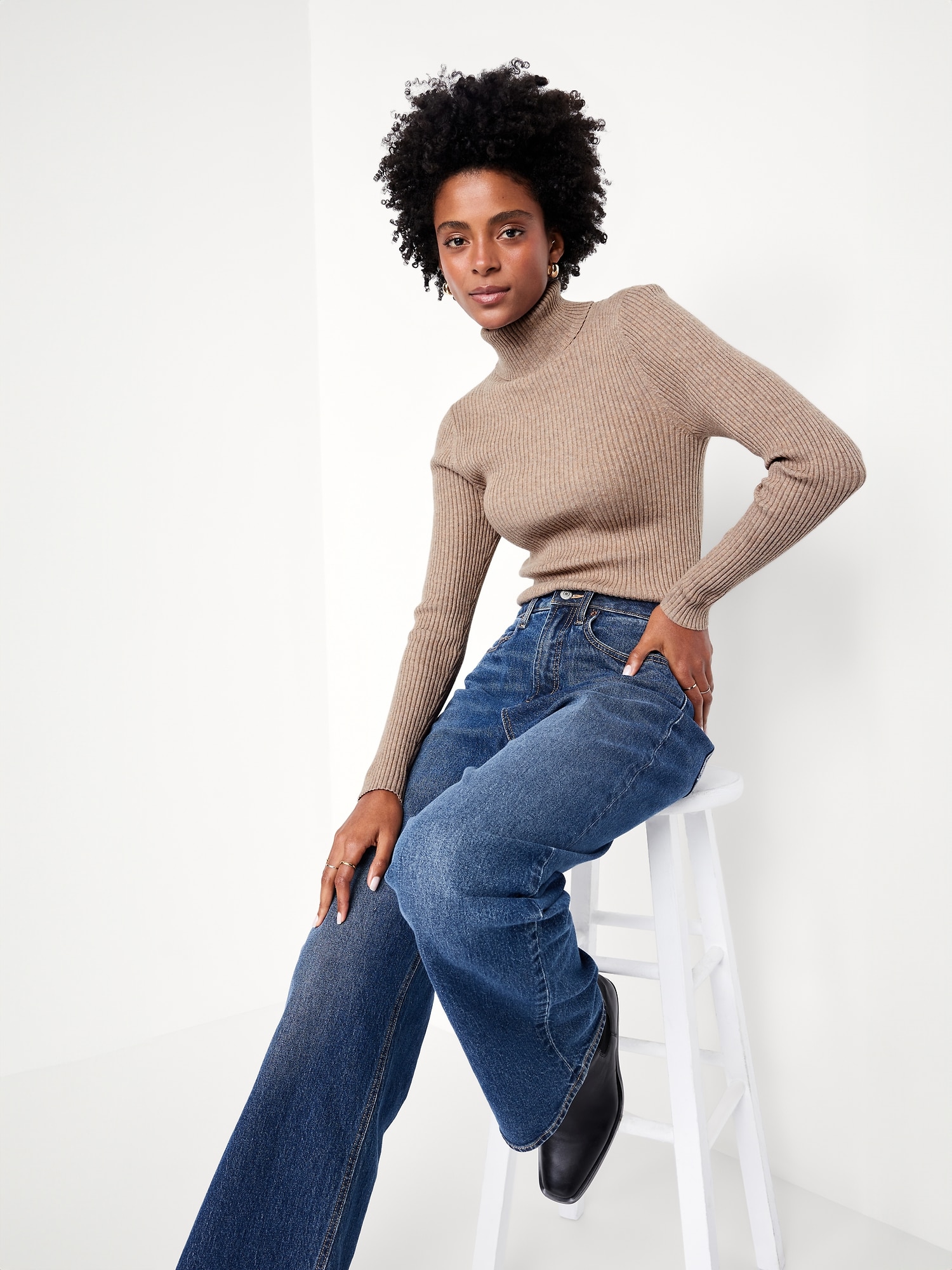 SoSoft Lite Rib Turtleneck Sweater