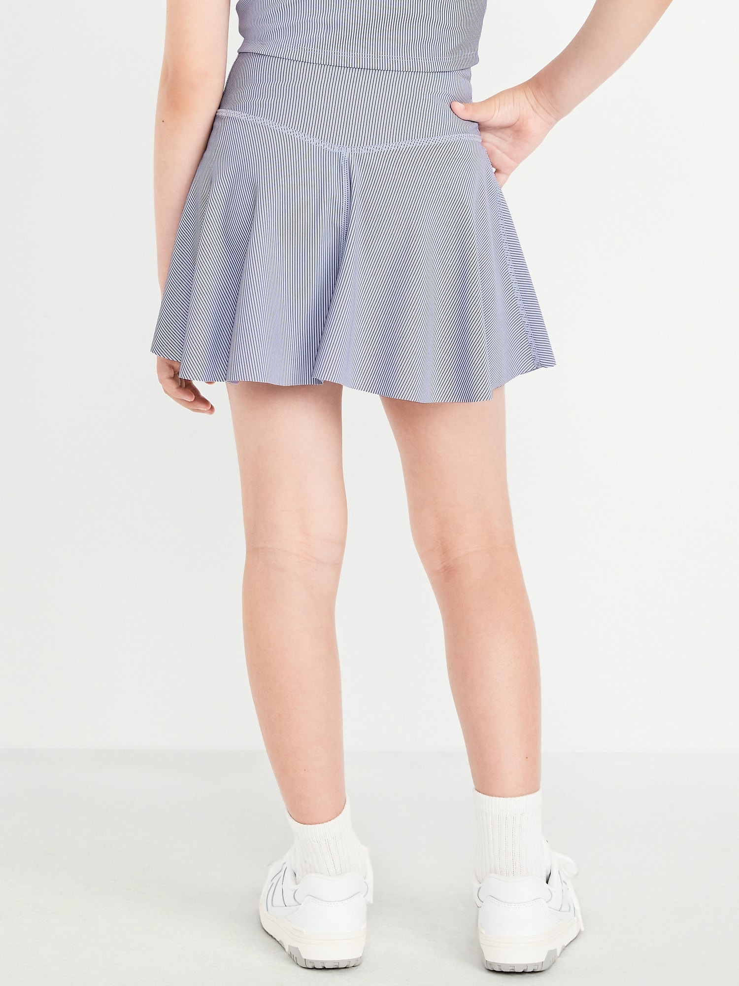 High-Waisted PowerSoft Ribbed Skort for Girls