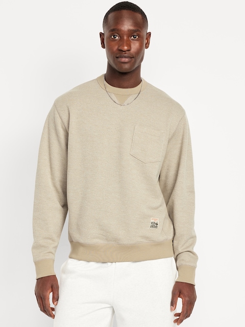Textured Pocket Sweatshirt - Elbow Grease