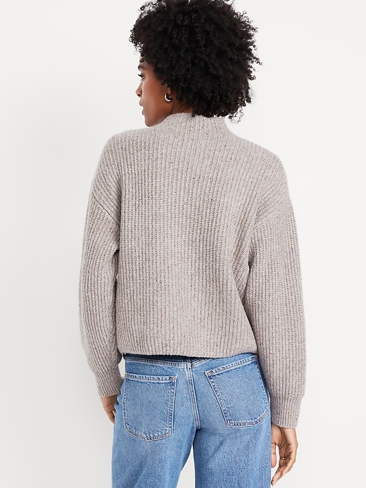 Image number 2 showing, SoSoft Cropped Mock-Neck Sweater