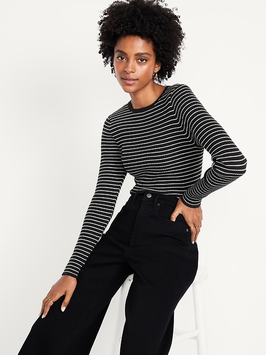 Image number 3 showing, SoSoft Lite Ribbed Crew-Neck Sweater