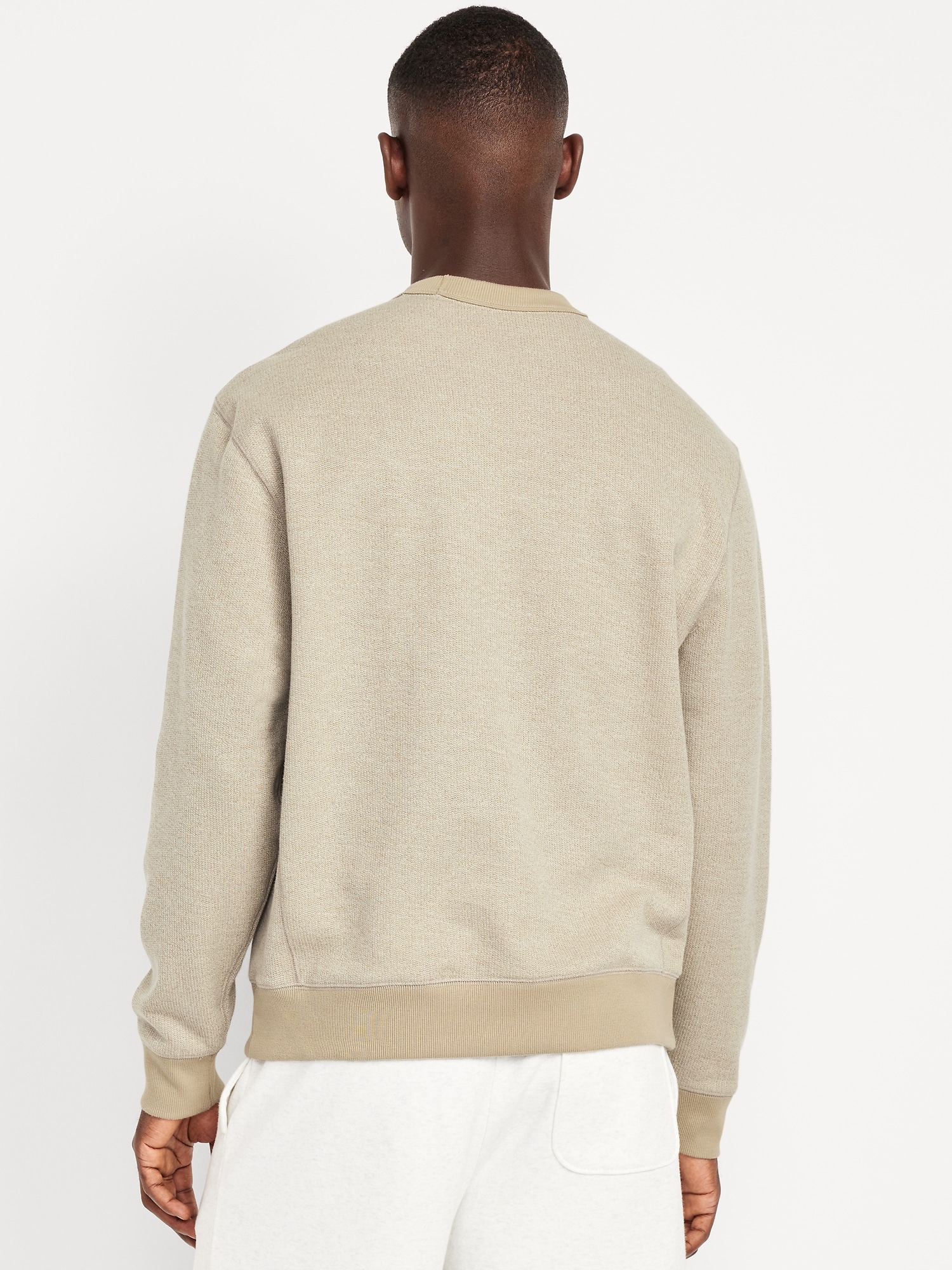 Textured Pocket Sweatshirt