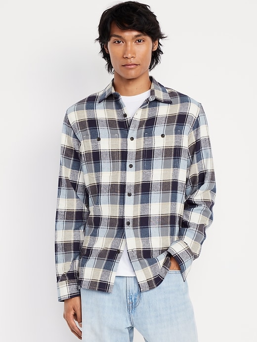 Image number 1 showing, Plaid Flannel Pocket Shirt