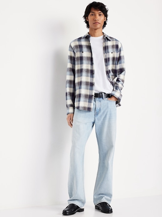 Image number 3 showing, Plaid Flannel Pocket Shirt