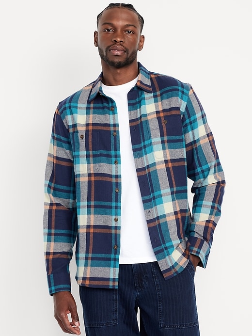 Image number 1 showing, Plaid Flannel Pocket Shirt