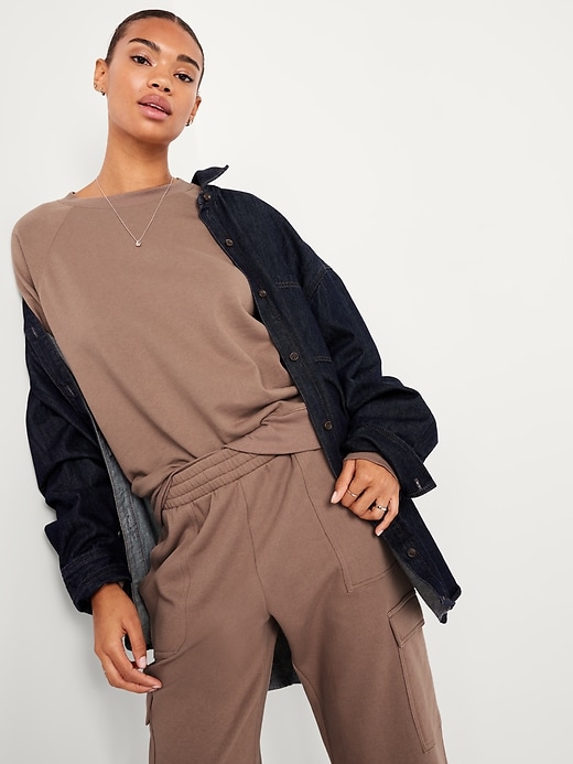 Image number 3 showing, SoComfy Oversized Raglan Sweatshirt
