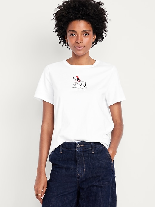 Image number 1 showing, EveryWear Crew-Neck Graphic T-Shirt