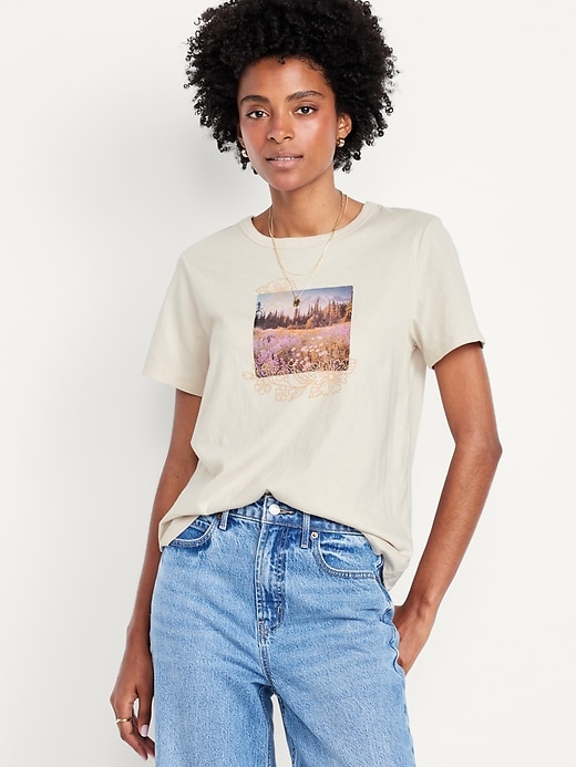 Image number 1 showing, EveryWear Crew-Neck Graphic T-Shirt