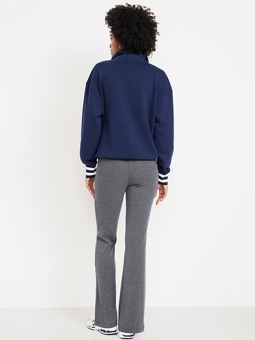 Image number 2 showing, High-Waisted Fashion Ribbed Flare Leggings