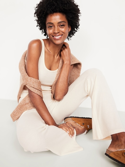 Image number 3 showing, Cozy Waffle Pajama Tank Top
