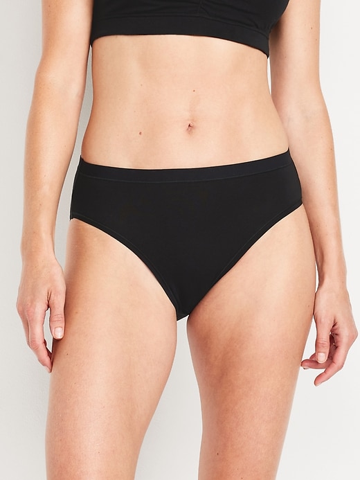 Image number 2 showing, High-Waisted Everyday Cotton Underwear 6-Pack