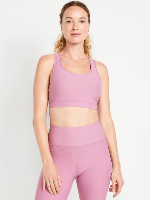 Medium Support PowerSoft Racerback Sports Bra - Dusk Bloom