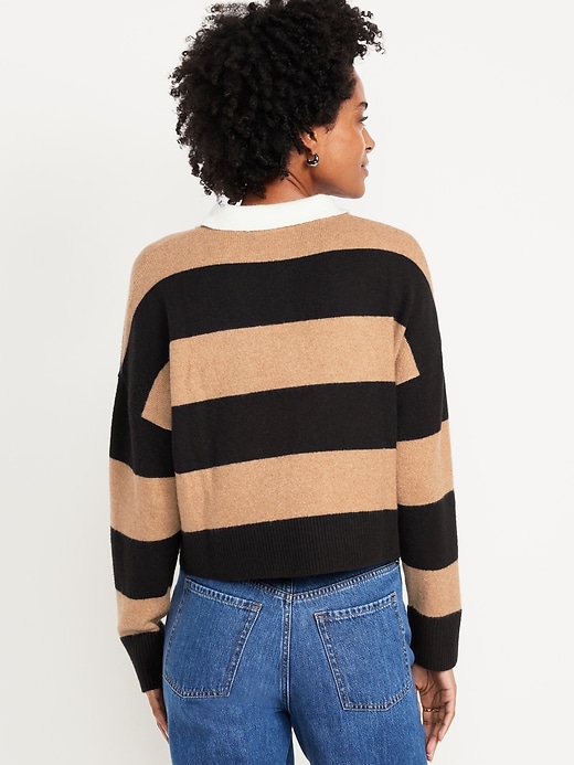 Image number 2 showing, SoSoft Crop Polo Sweater