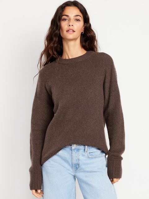SoSoft Crew-Neck Tunic Sweater - Earthen