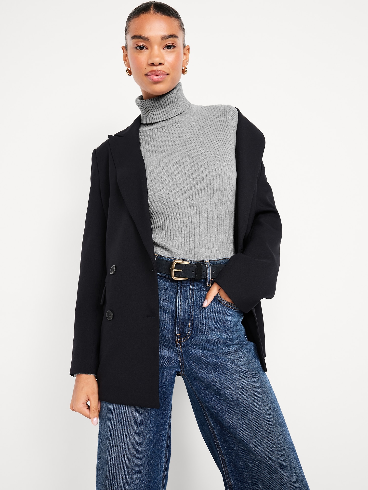 SoSoft Lite Rib Turtleneck Sweater | Old Navy