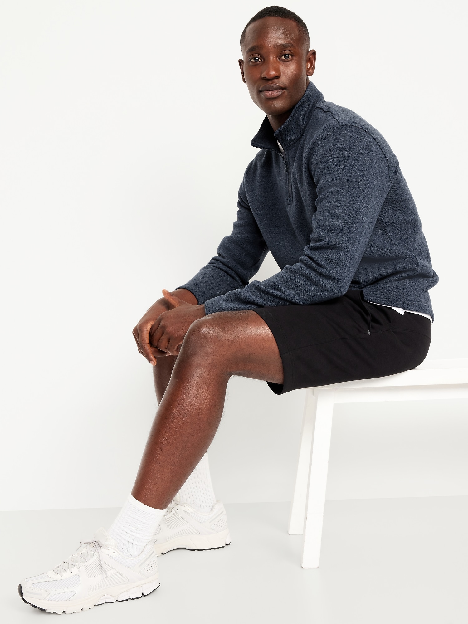 Sweater-Knit Fleece Quarter-Zip Pullover | Old Navy