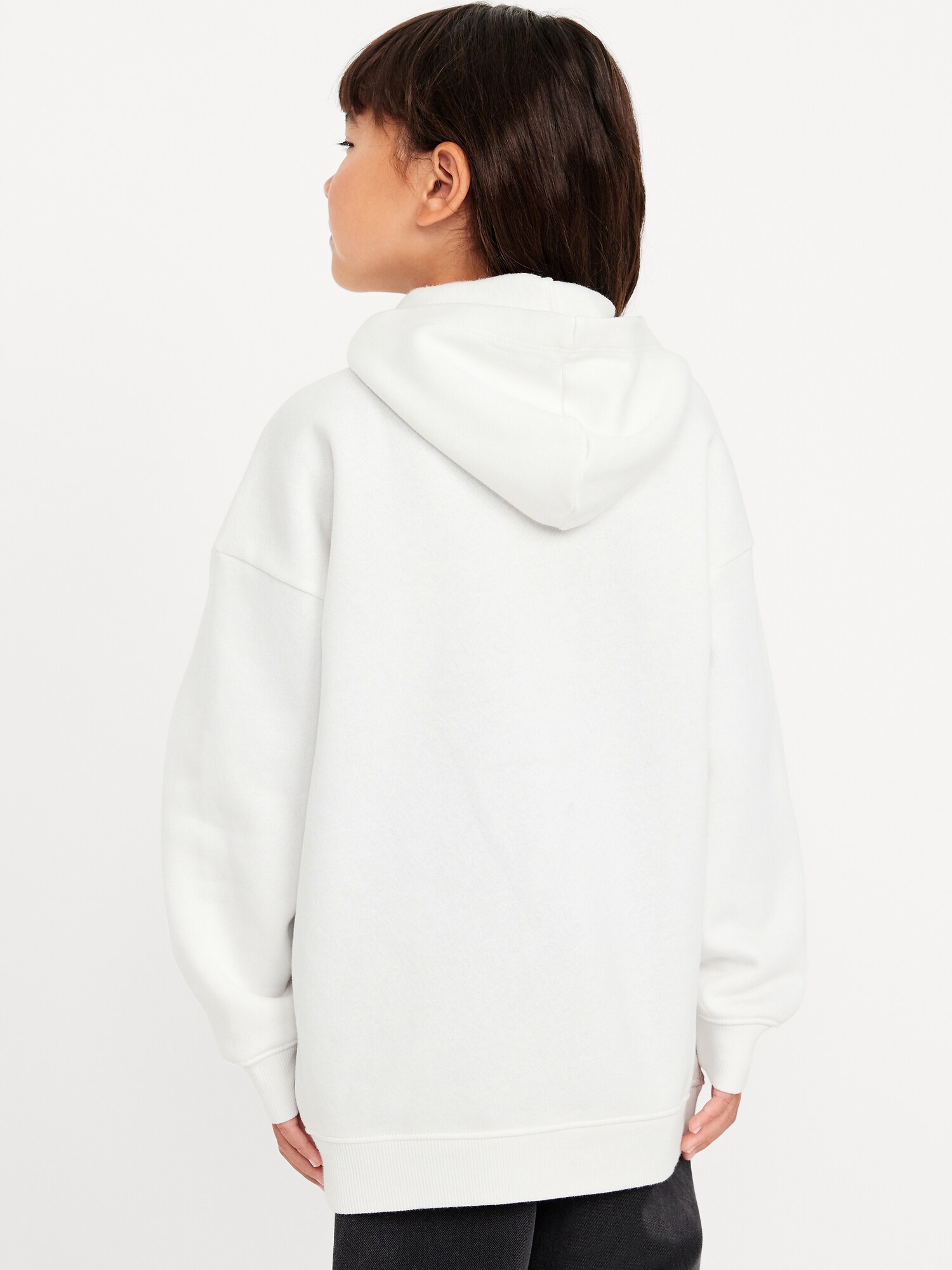 Худи Old Navy Olivia Rodrigo™ Oversized Graphic Tunic Pullover для девочек, цвет: Белый — фото 2