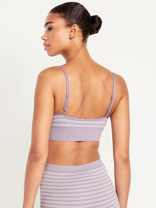 Image number 2 showing, Seamless Ribbed Longline Bralette