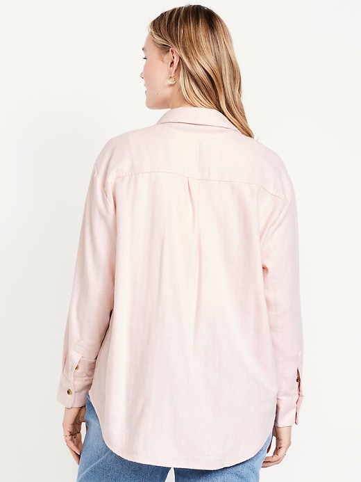 Image number 6 showing, Button-Down Boyfriend Shirt