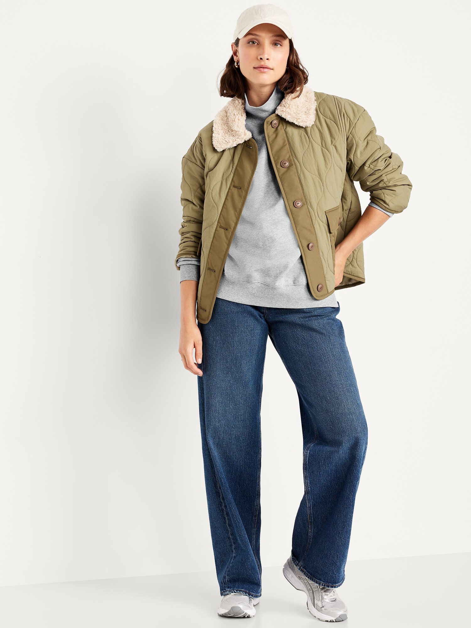 Женская толстовка Old Navy SoComfy Oversized Tunic, цвет: Меланжевый серый — фото 3