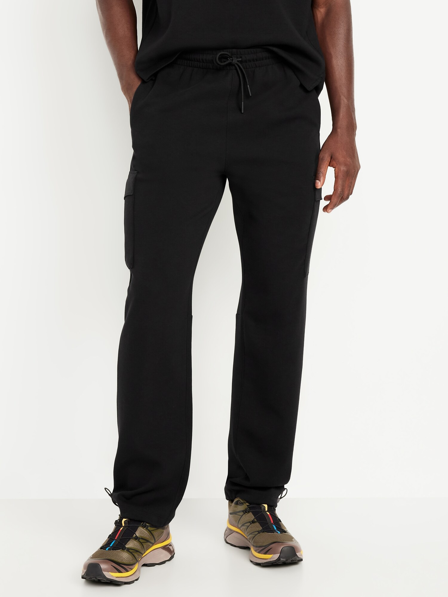 Мужские брюки Old Navy Dynamic Fleece 4.0 Cinched Cargo, цвет: Чёрный