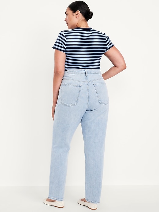Image number 7 showing, Extra High-Waisted Straight Jeans