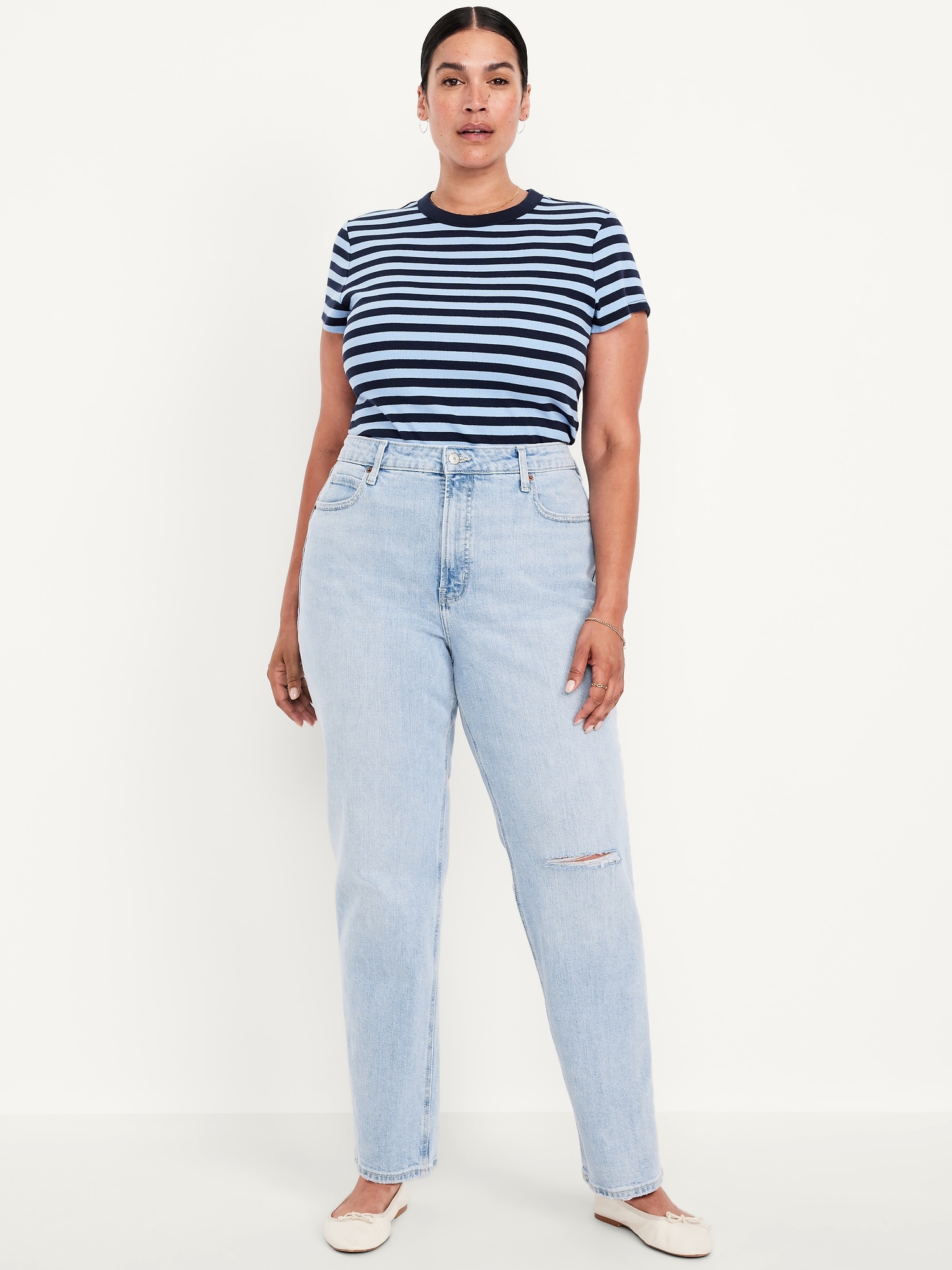 Extra High-Waisted Straight Jeans