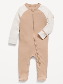 Image number 1 showing, Ribbed 2-Way-Zip Sleep & Play Footed One-Piece for Baby