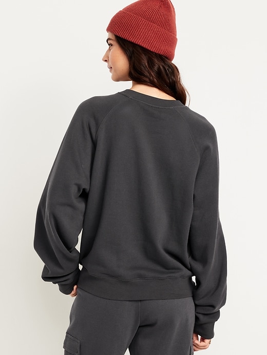 Image number 2 showing, SoComfy Oversized Graphic Raglan Sweatshirt