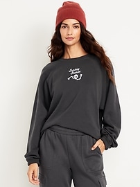 Image number 1 showing, SoComfy Oversized Graphic Raglan Sweatshirt